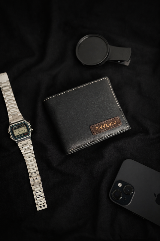 Customized Leather Wallet & Fridge magnet Gift Set