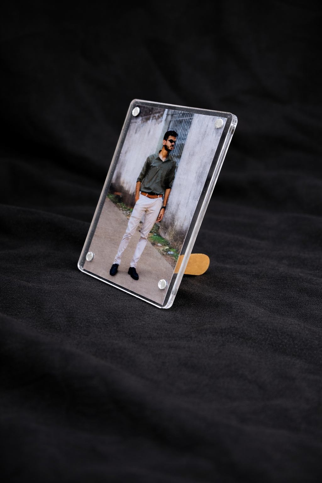 Personalized Leather Passport Cover & fridge magnet gift set