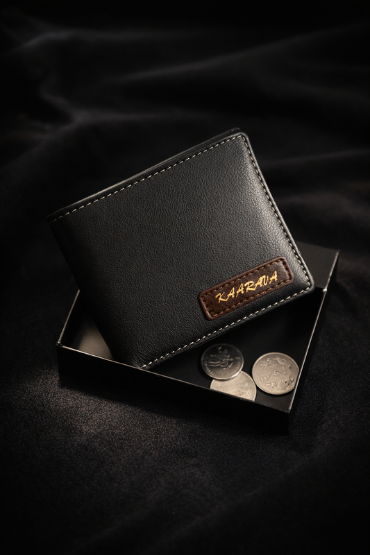 Customized Leather Wallet & Fridge magnet Gift Set