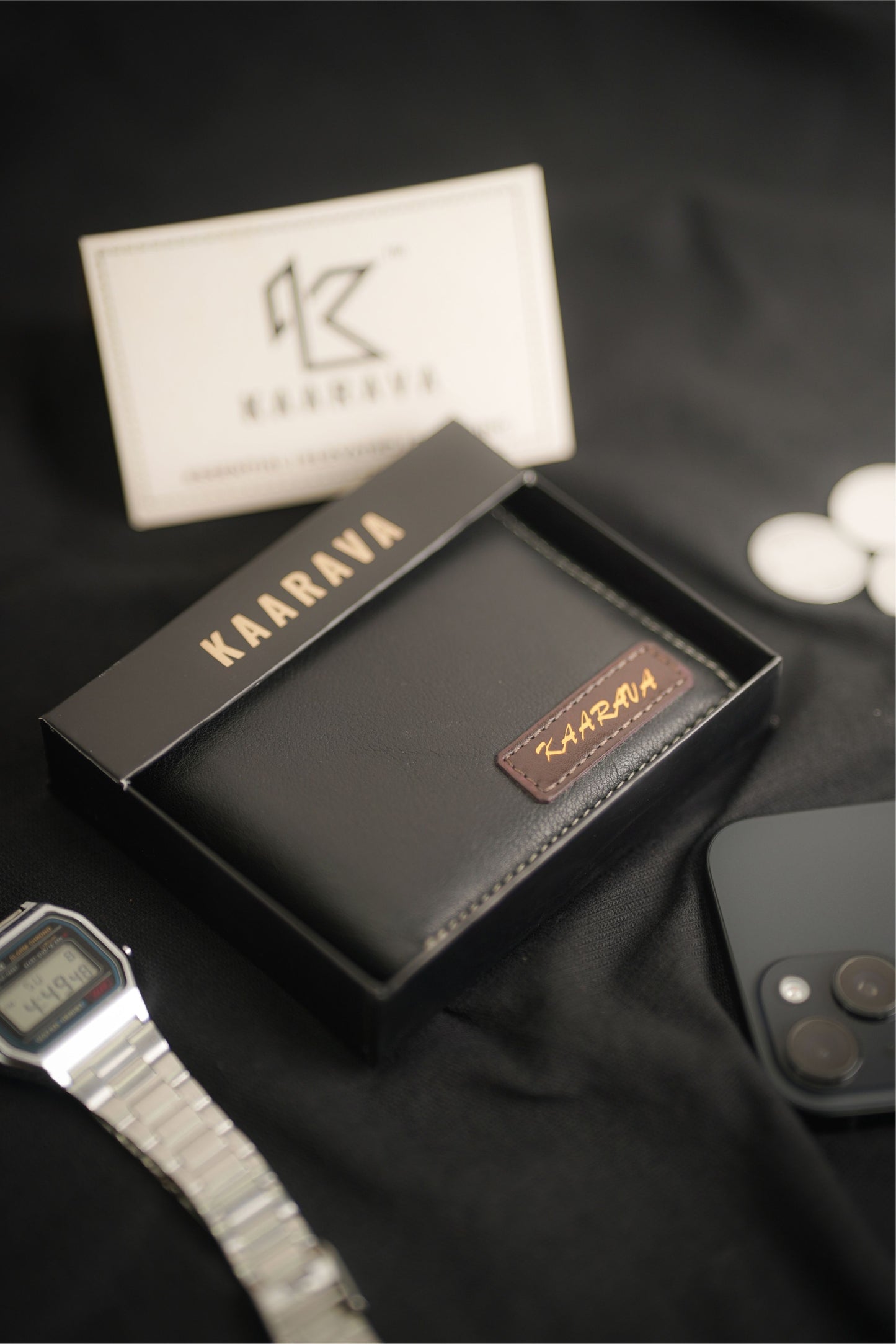 Customized Leather Wallet & Fridge magnet Gift Set